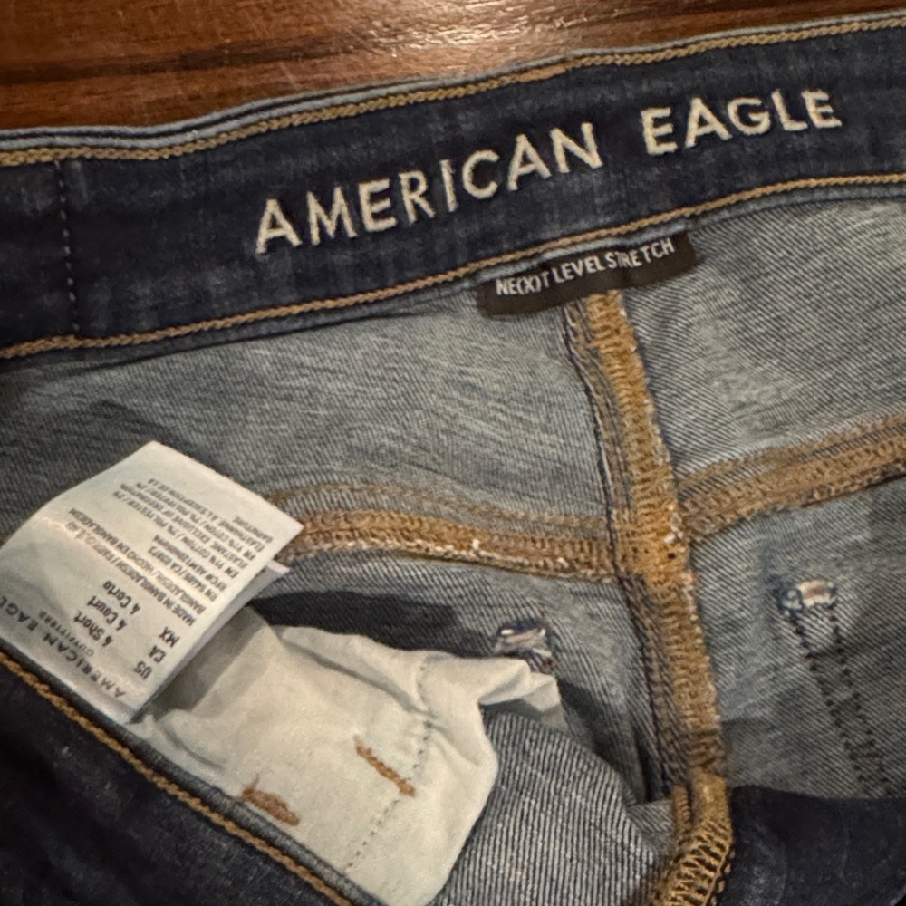American Eagle Outfitters Women's Dark Blue Skinny Jeans - Picture 2 of 4